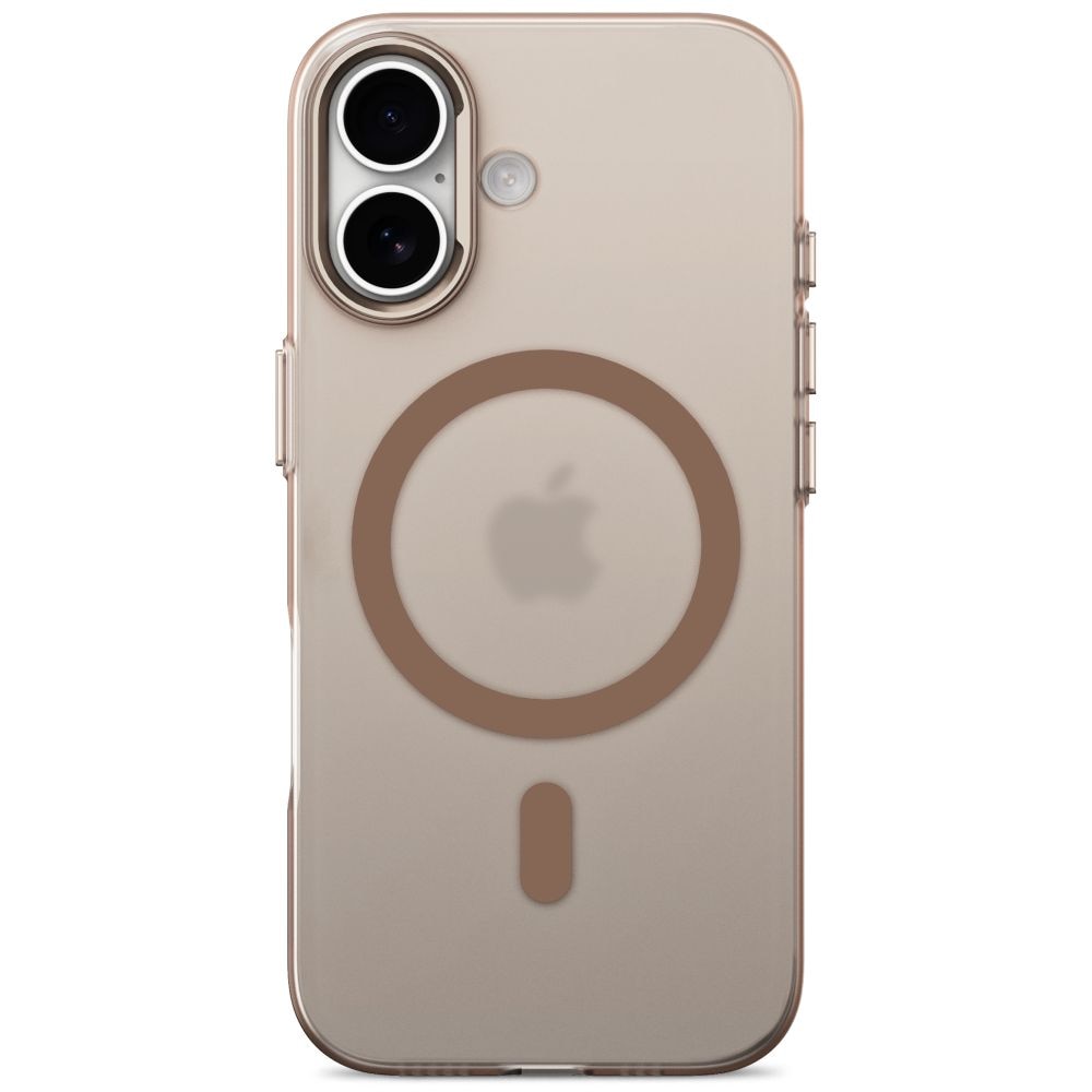 Tech-Protect MagZero MagSafe -suojakotelo iPhone 17:lle – beige-ruskea, matta