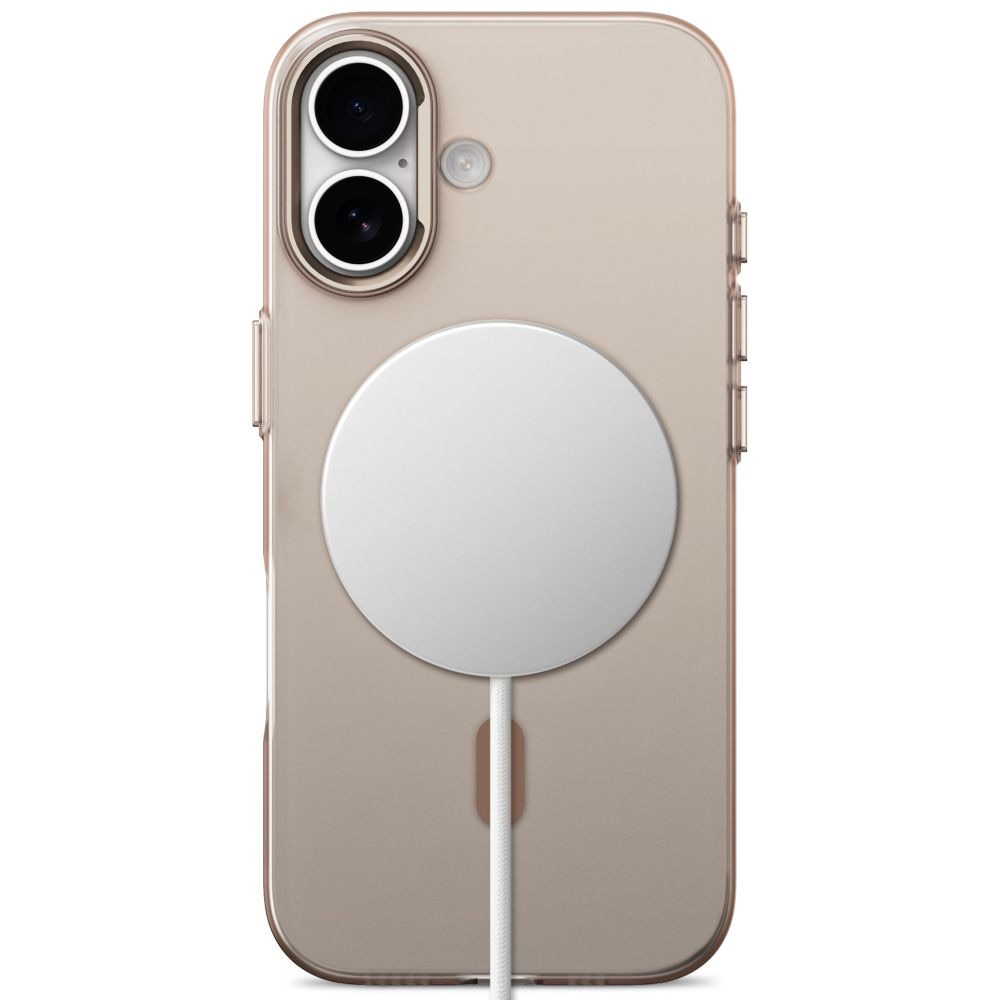 Tech-Protect MagZero MagSafe -suojakotelo iPhone 17:lle – beige-ruskea, matta