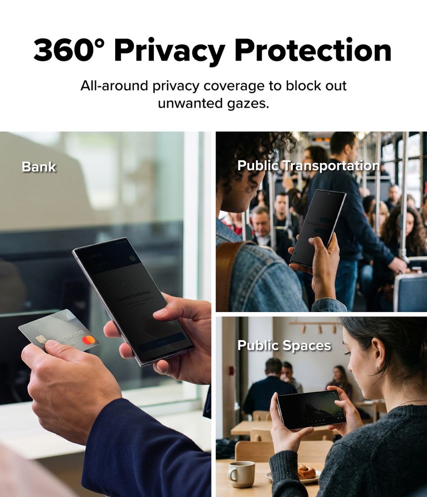 Ringke Easy Slide Privacy 360 -karkailulasi, 2 kpl, Samsung Galaxy Z Fold 8 Ultra -mallille