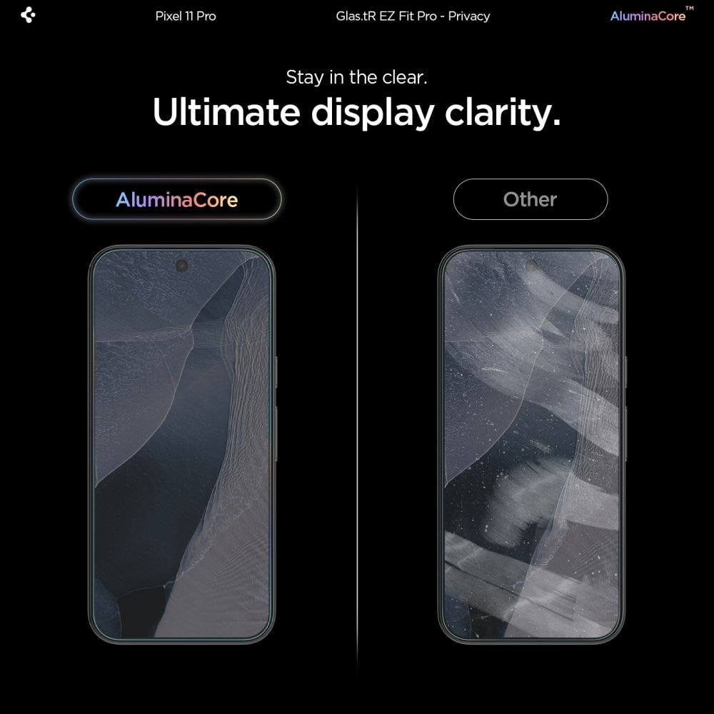 Spigen Glas.tR EZ Fit Pro HD Privacy -karkaistu lasi näytönsuojat (2 kpl) Pixel 9-11 Pro