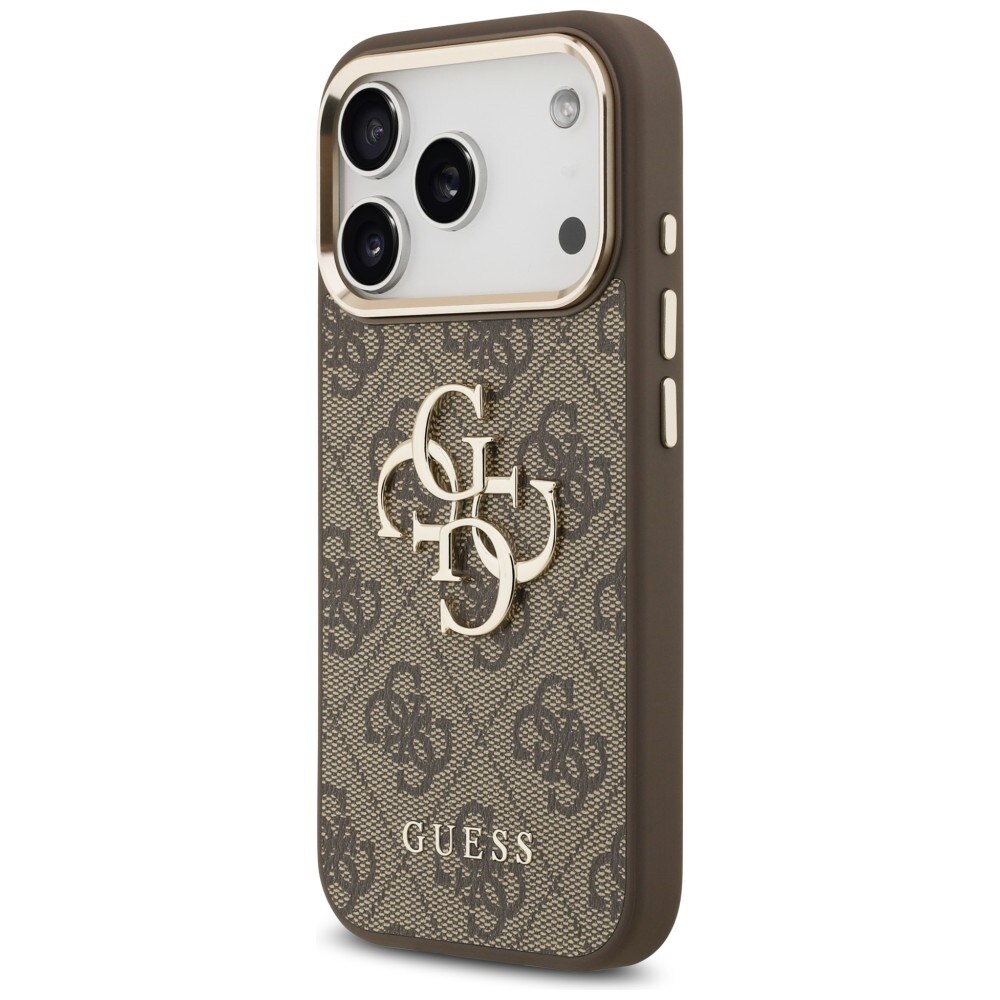 Guess 4G Big 4G Classic -logokotelo iPhone 17 Pro Max / 18 Pro Max -ruskea ja kulta