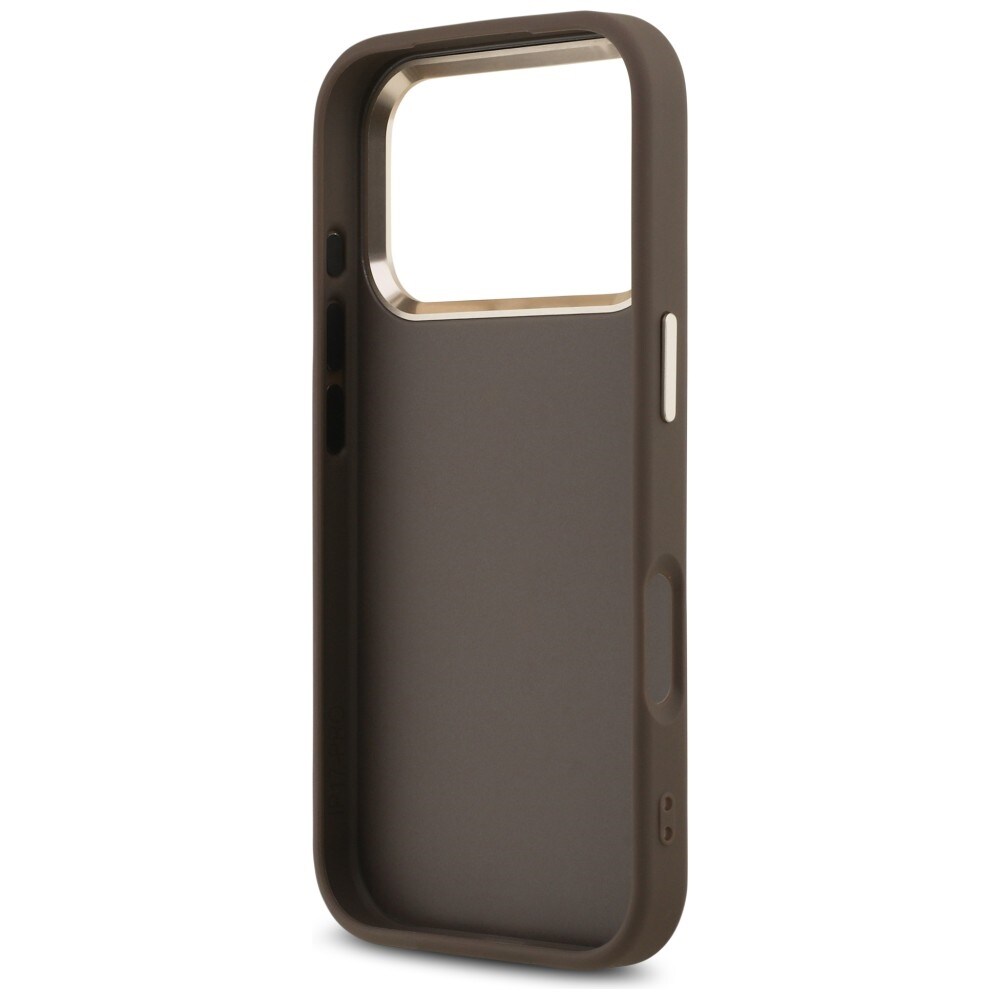 Guess 4G Big 4G Classic -logokotelo iPhone 17 Pro Max / 18 Pro Max -ruskea ja kulta