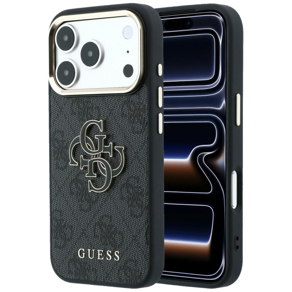 Guess 4G & Big Resin -logokotelo iPhone 17 Pro / 18 Pro - Musta