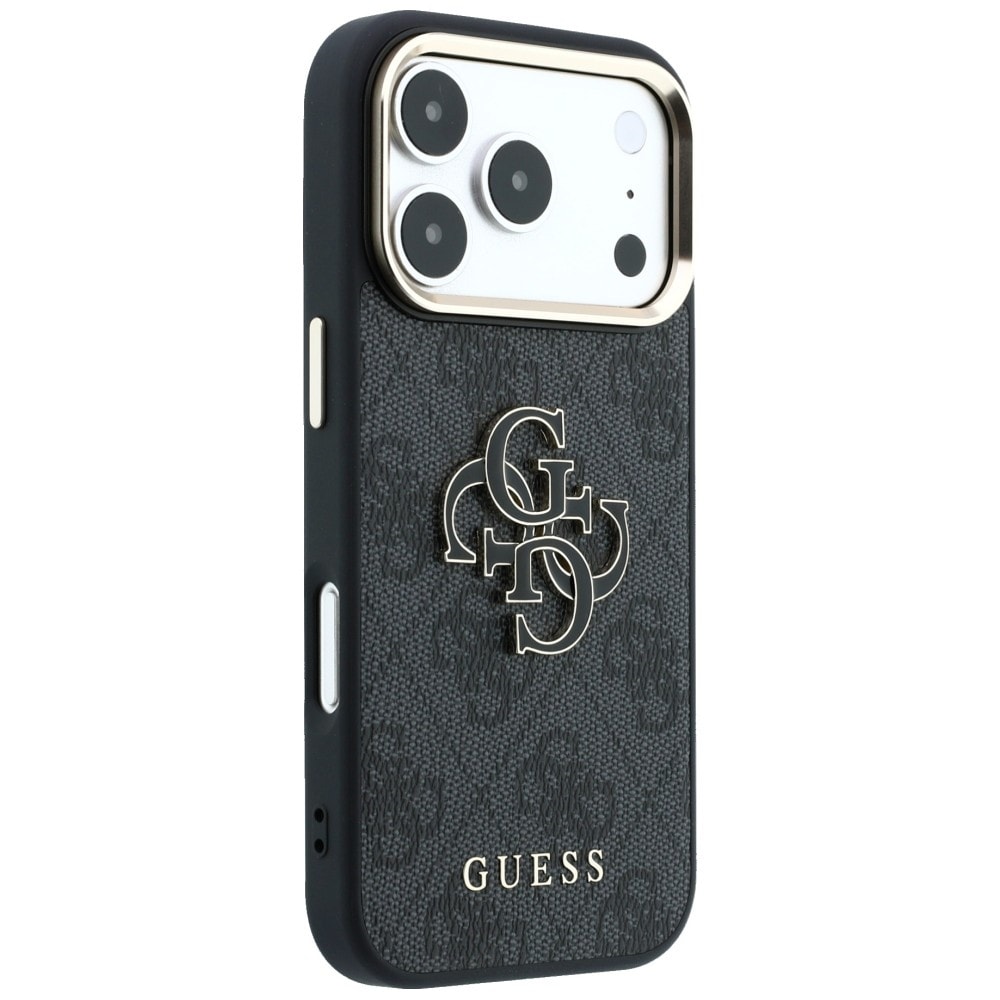 Guess 4G & Big Resin -logokotelo iPhone 17 Pro / 18 Pro - Musta