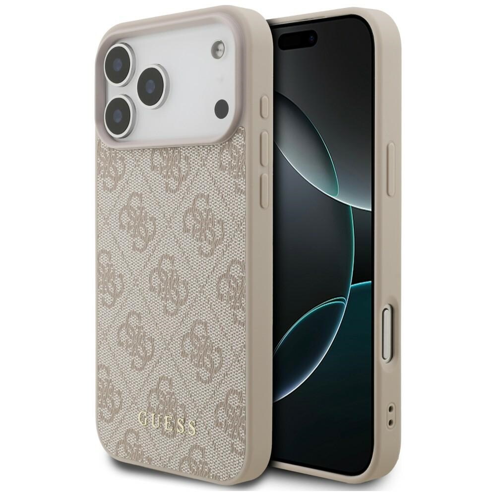 Guess 4G Classic -kotelo iPhone 17 Pro Max / 18 Pro Max - vaaleanpunainen