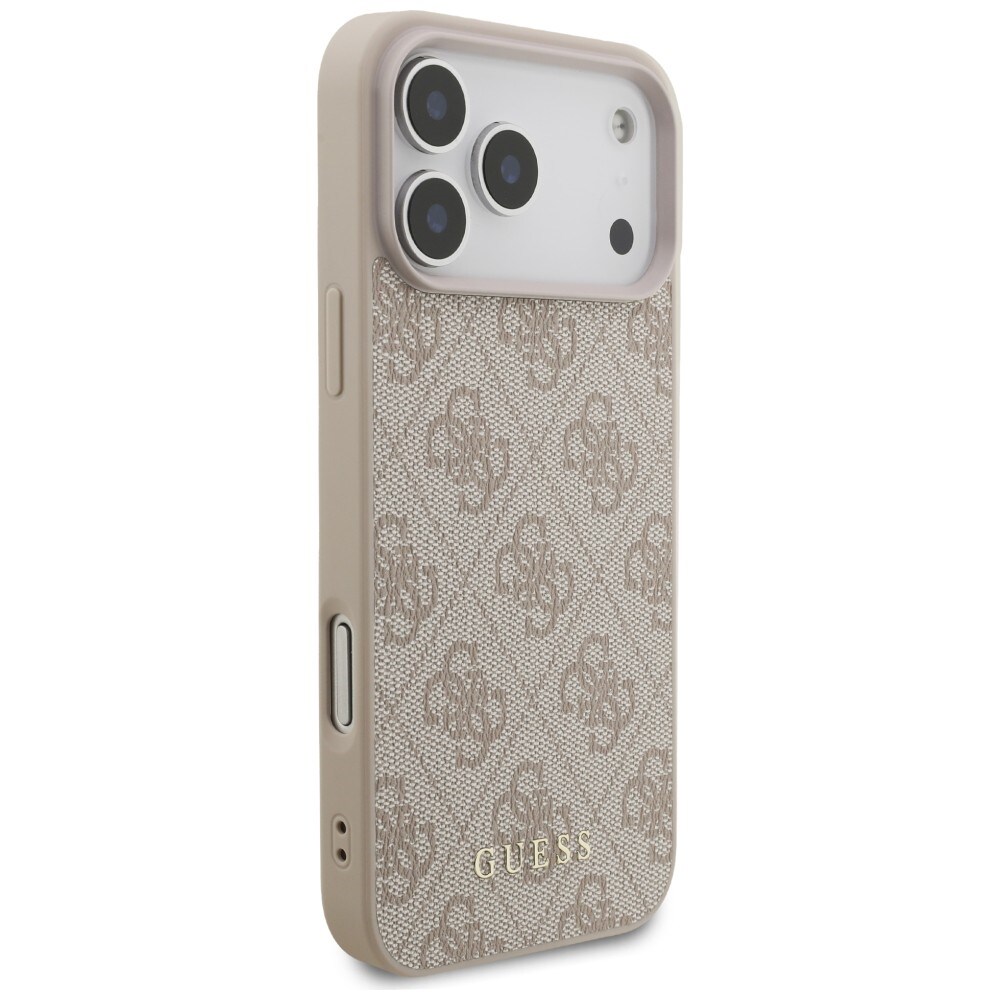 Guess 4G Classic -kotelo iPhone 17 Pro Max / 18 Pro Max - vaaleanpunainen