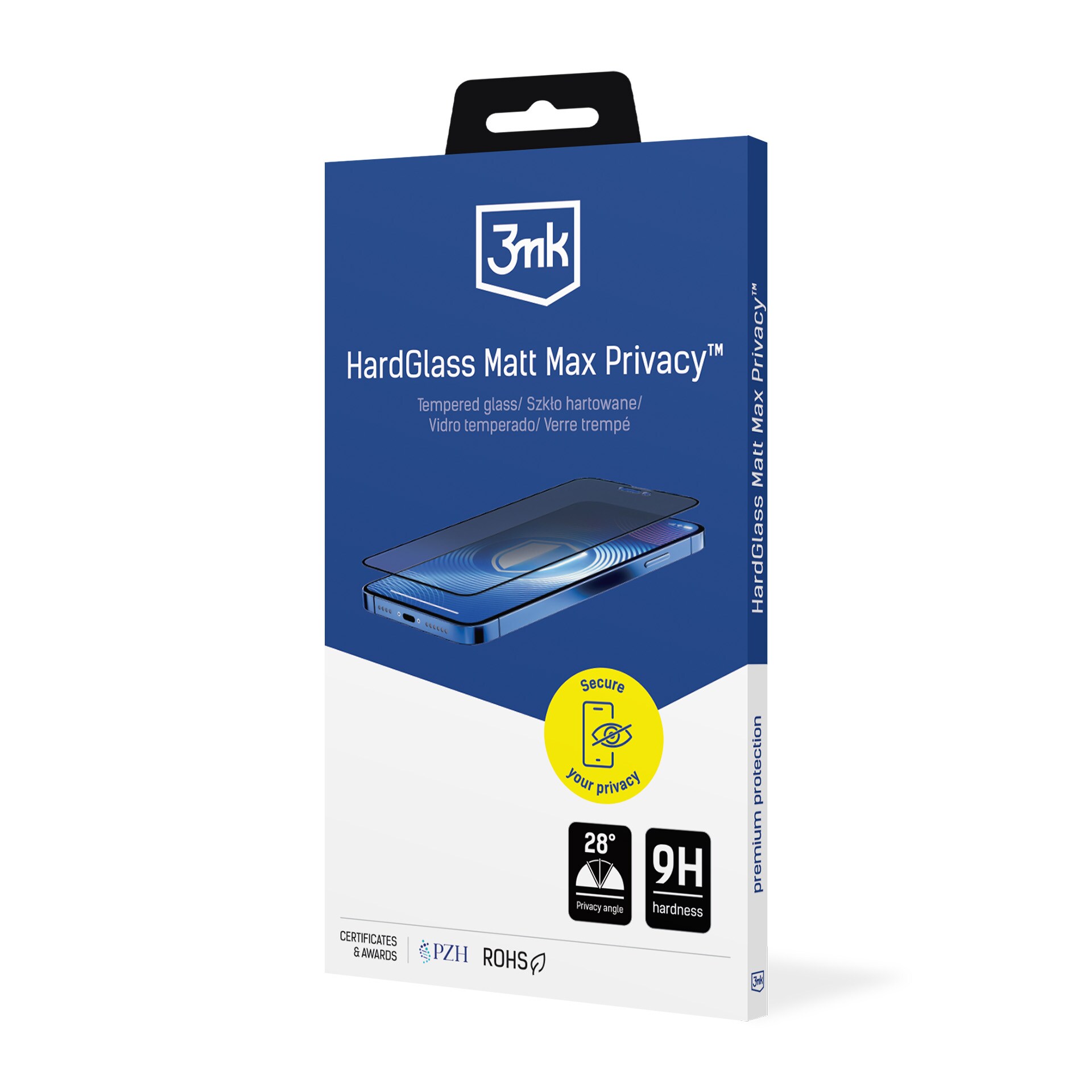 3mk HardGlass Matt Max Privacy -karkaistu lasi iPhone 18 Pro Maxille