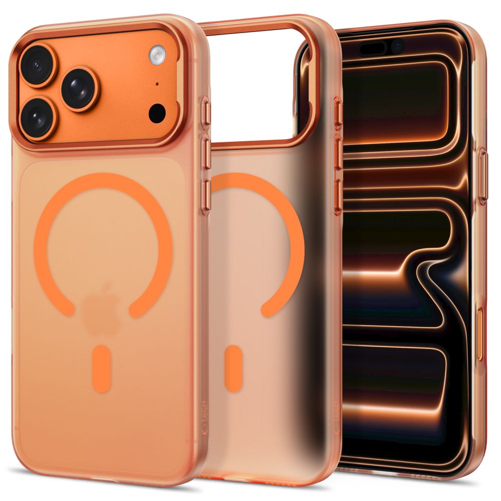 Tech-Protect MagZero MagSafe -suojakotelo iPhone 17 Pro / 18 Pro - mattapintainen oranssi