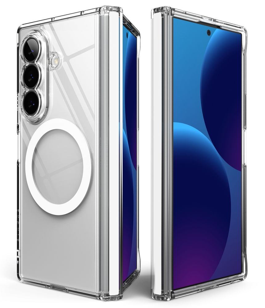 Ringke Fusion Flap -magneettinen MagSafe-suojakotelo Samsung Galaxy Z Fold 8 Ultra – läpinäkyvä