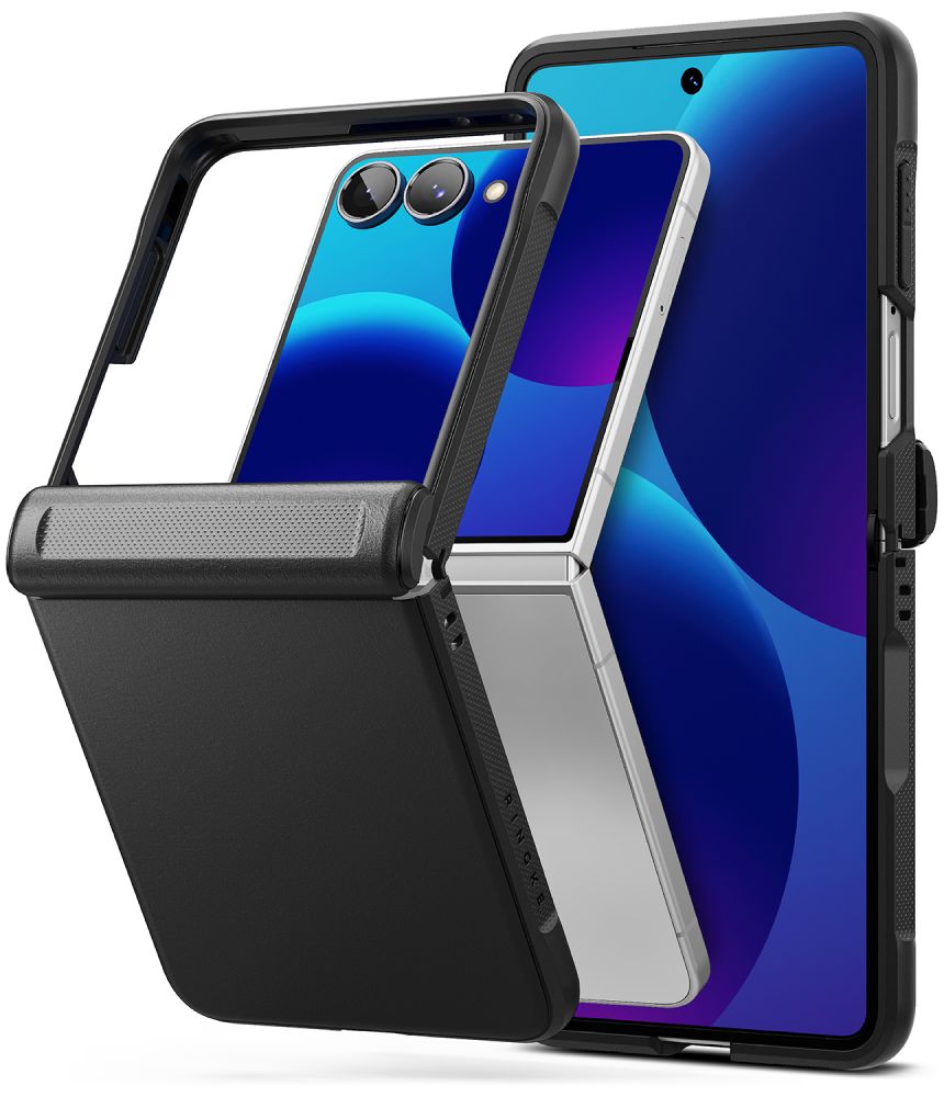 Ringke Onyx Flap -suojakotelo Samsung Galaxy Z Flip 8:lle – musta