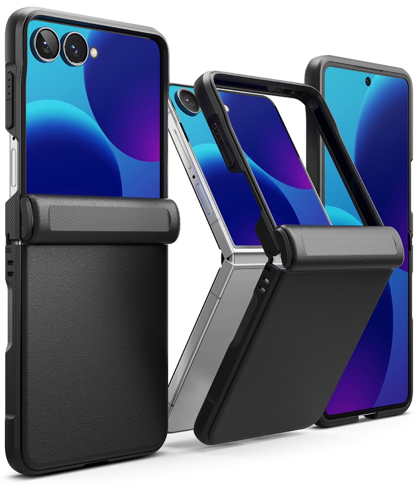 Ringke Onyx Flap -suojakotelo Samsung Galaxy Z Flip 8:lle – musta