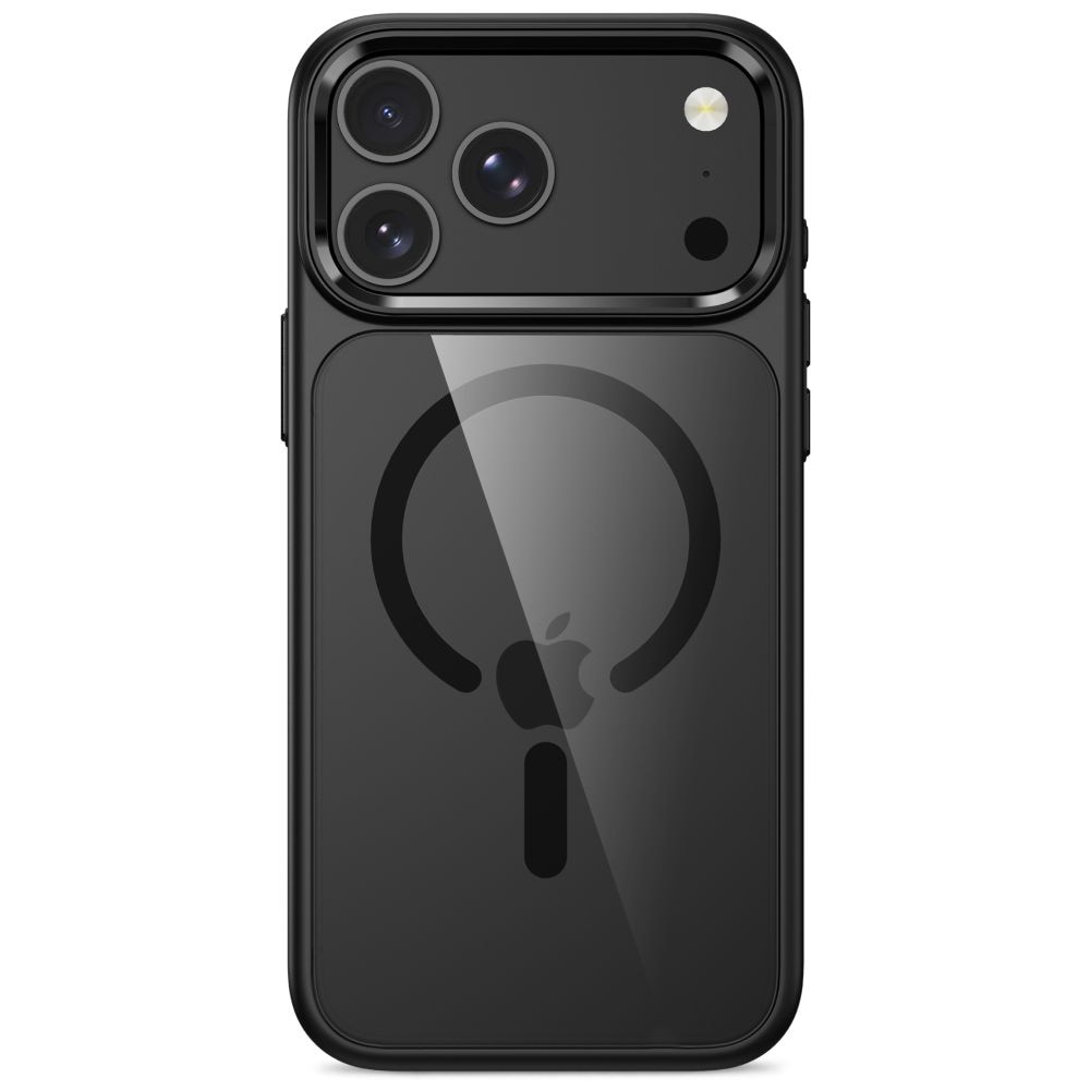 Tech-Protect Magmat Magsafe CC -suojakotelo iPhone 17 Pro / 18 Pro - Läpinäkyvä musta