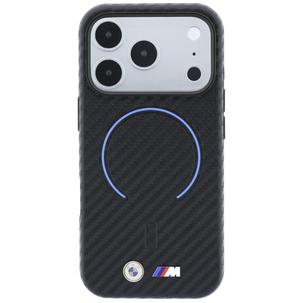 BMW -hiilikuituinen MagSafe-suojakotelo iPhone 17 Pro Max / 18 Pro Max - Musta
