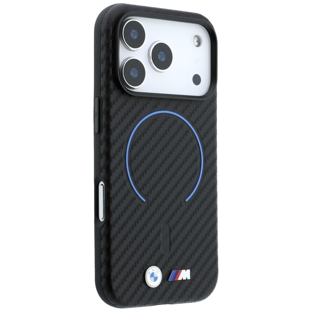 BMW -hiilikuituinen MagSafe-suojakotelo iPhone 17 Pro Max / 18 Pro Max - Musta