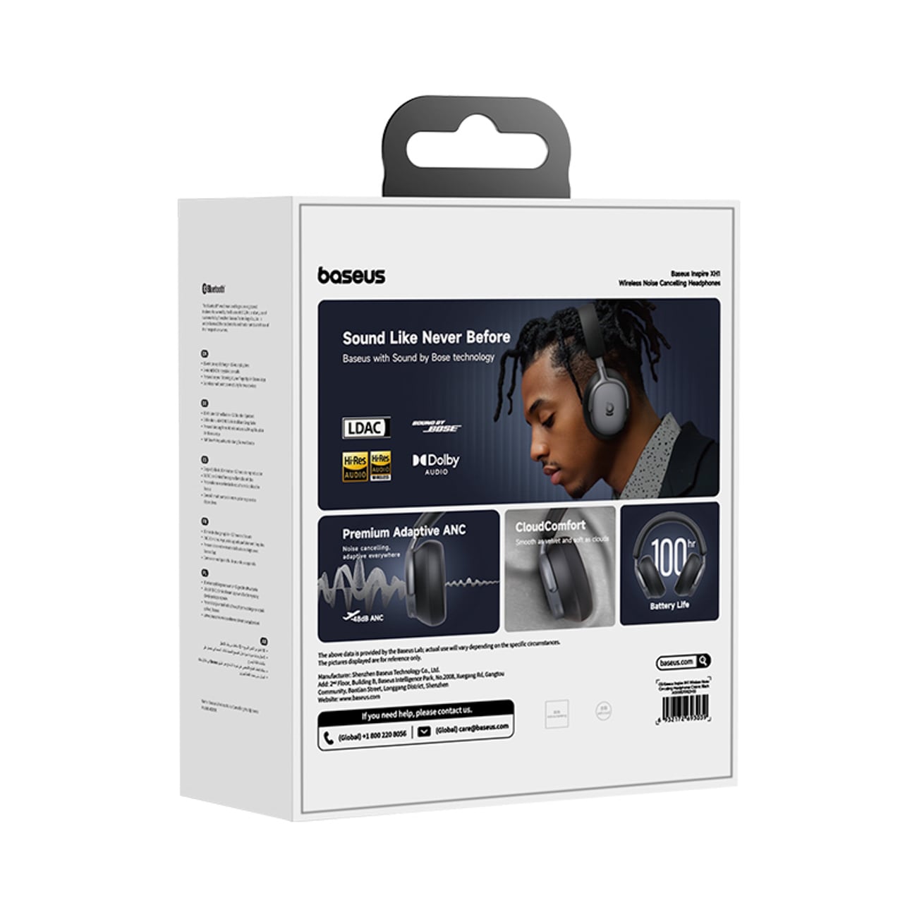Baseus Inspire XH1 langattomat kuulokkeet – ääni: Bose, ANC, Dolby Audio, Black Hole