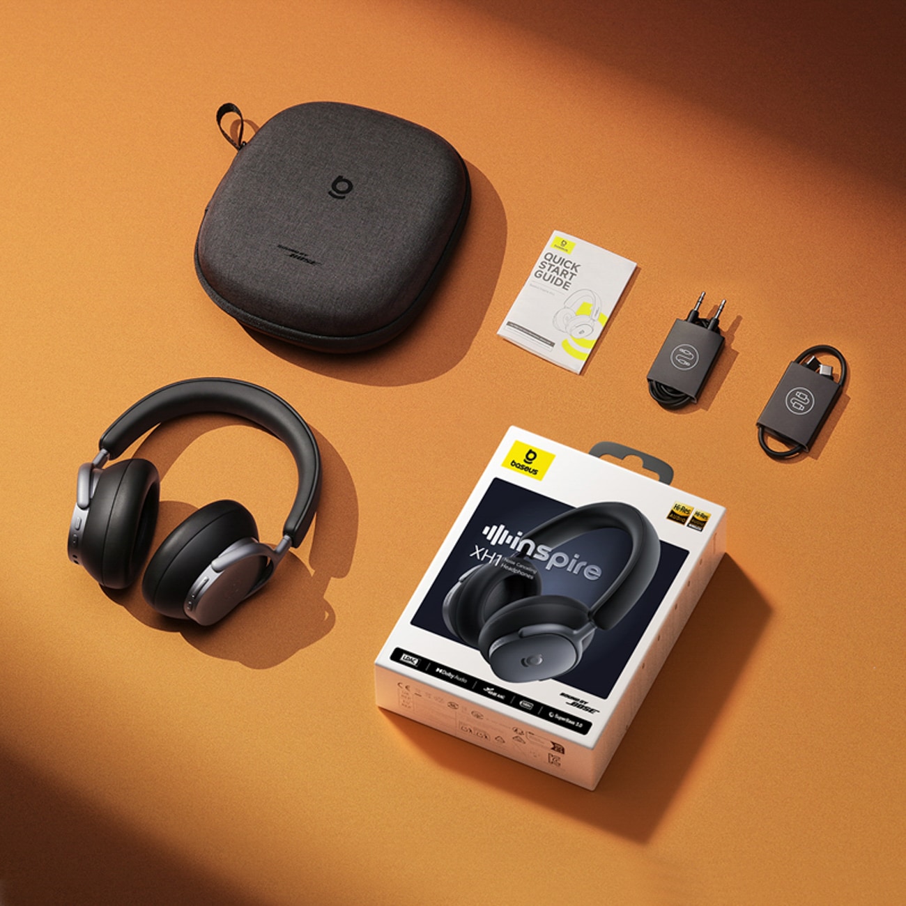 Baseus Inspire XH1 langattomat kuulokkeet – ääni: Bose, ANC, Dolby Audio, Black Hole