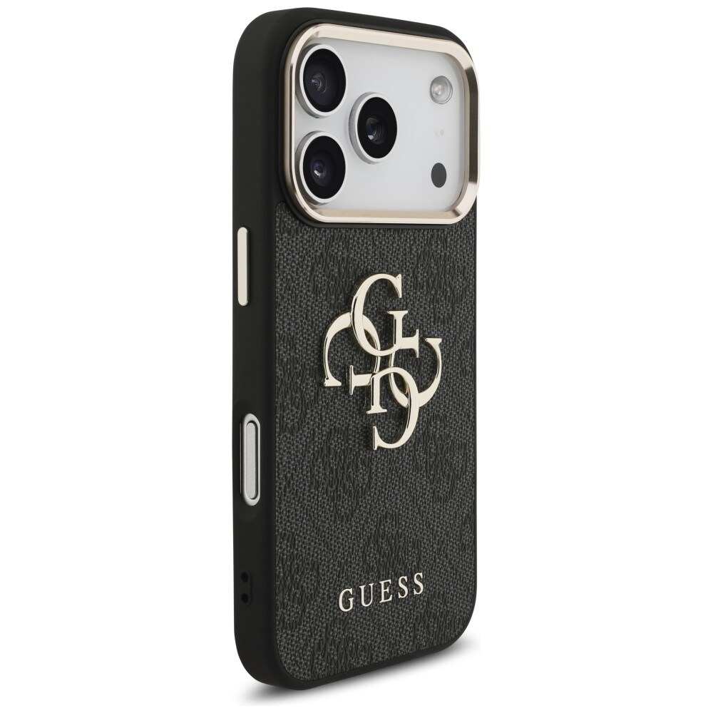 Guess 4G Big 4G Classic -logokotelo iPhone 17 Pro / 18 Pro - Musta ja kulta
