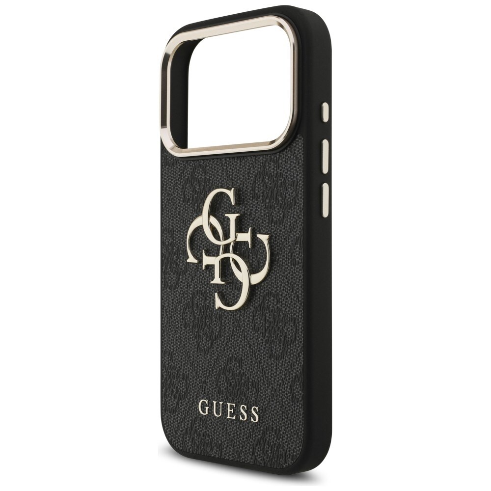 Guess 4G Big 4G Classic -logokotelo iPhone 17 Pro / 18 Pro - Musta ja kulta