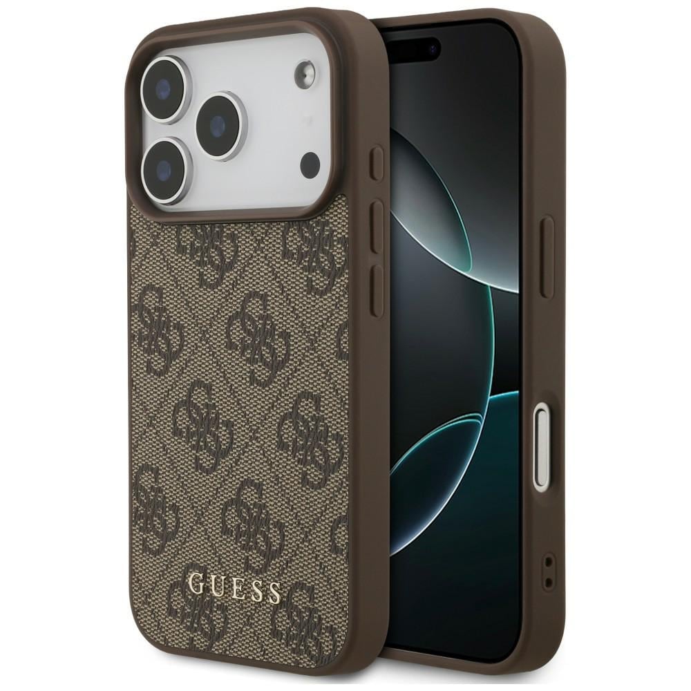 Guess 4G Classic -suojakotelo iPhone 17 Pro / 18 Pro - ruskea