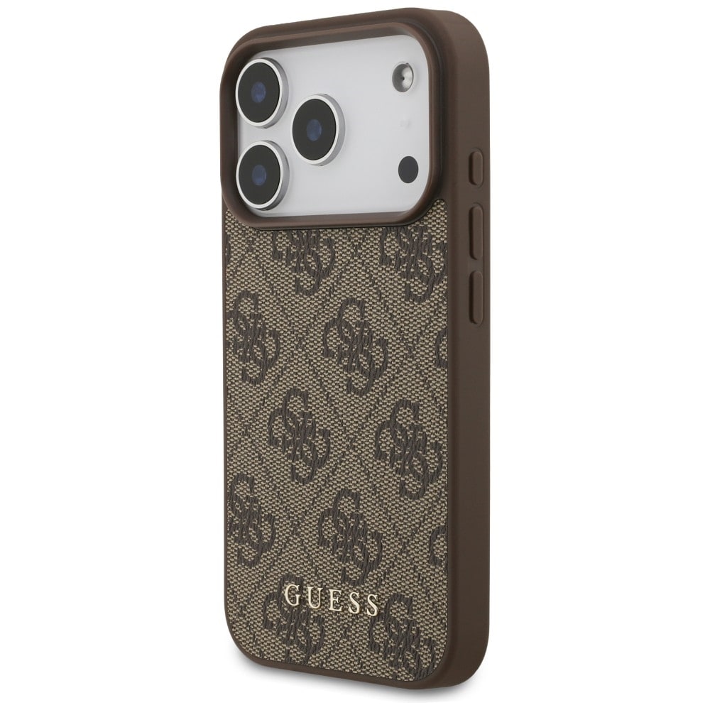 Guess 4G Classic -suojakotelo iPhone 17 Pro / 18 Pro - ruskea