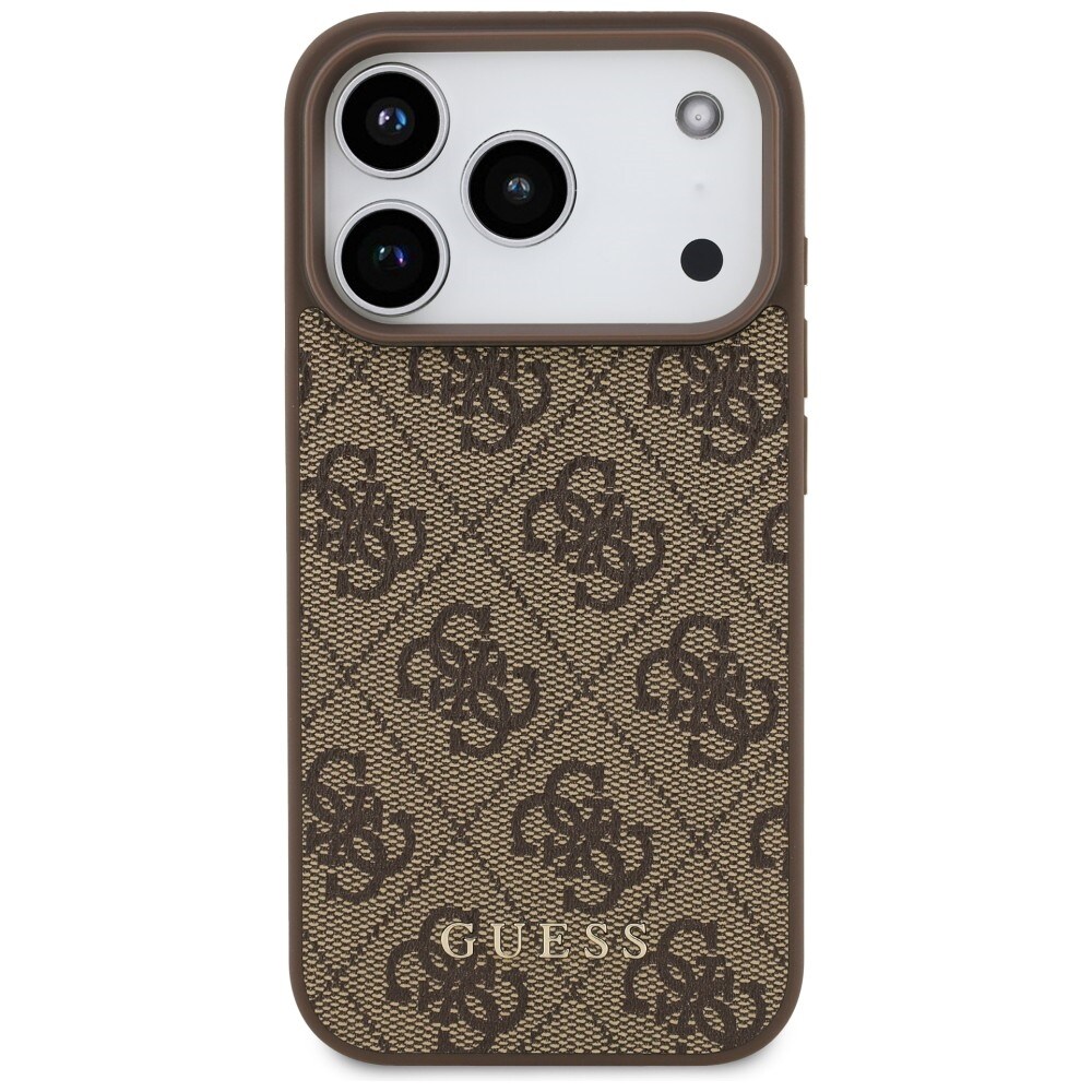 Guess 4G Classic -suojakotelo iPhone 17 Pro / 18 Pro - ruskea