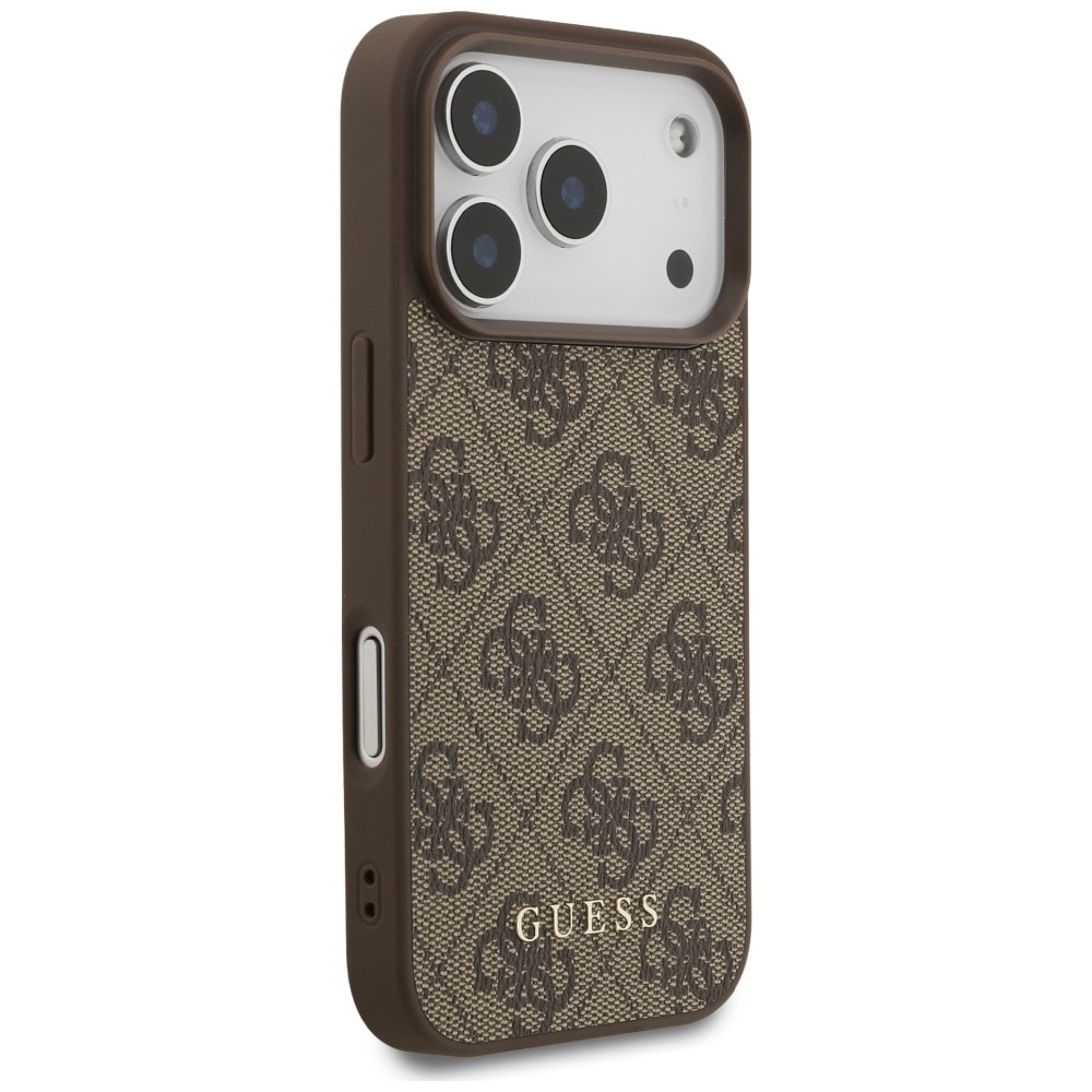 Guess 4G Classic -suojakotelo iPhone 17 Pro / 18 Pro - ruskea