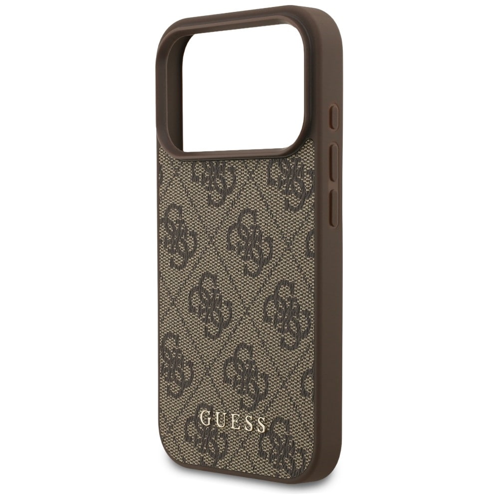 Guess 4G Classic -suojakotelo iPhone 17 Pro / 18 Pro - ruskea