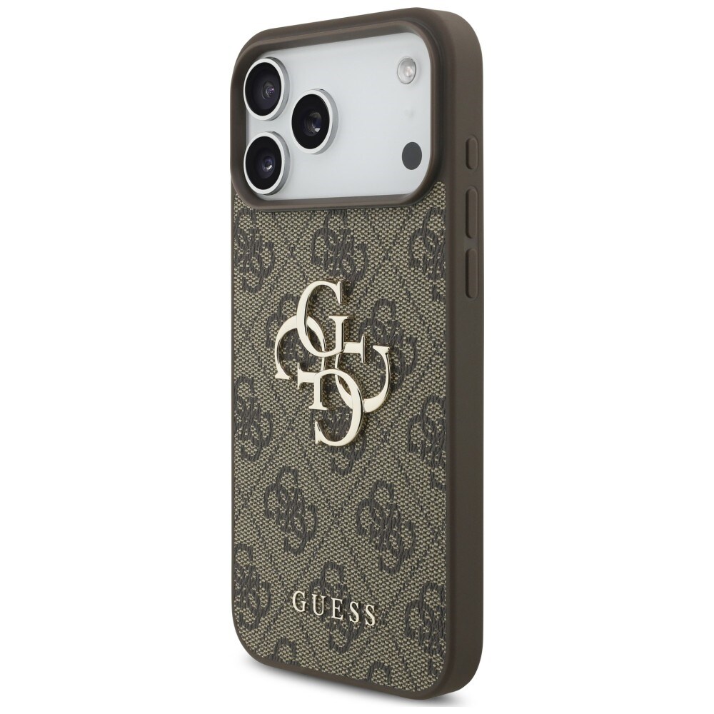 Guess 4G -kotelo, jossa iso logo, iPhone 17 Pro / 18 Pro - Ruskea