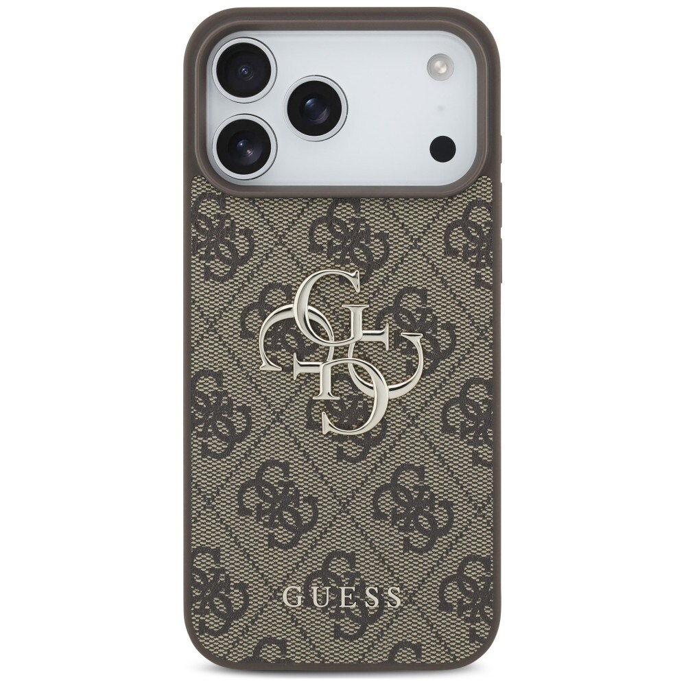Guess 4G -kotelo, jossa iso logo, iPhone 17 Pro / 18 Pro - Ruskea