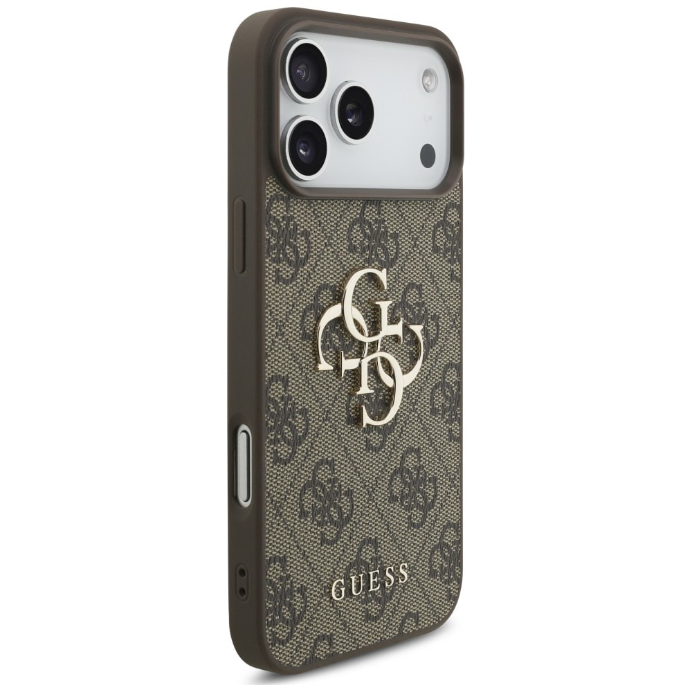 Guess 4G -kotelo, jossa iso logo, iPhone 17 Pro / 18 Pro - Ruskea