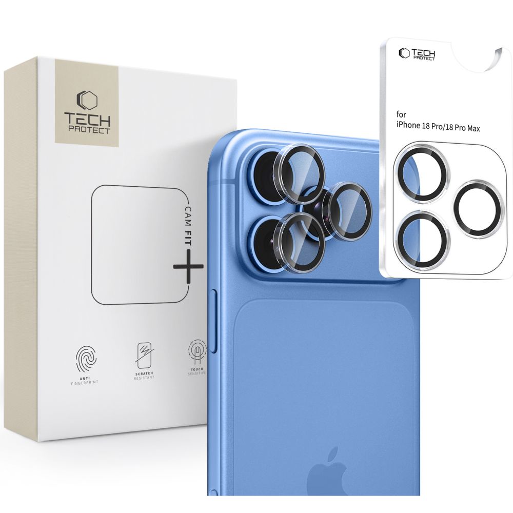 Tech-Protect Camring Fit+ -kameransuojus iPhone 18 Pro / 18 Pro Max -mallille