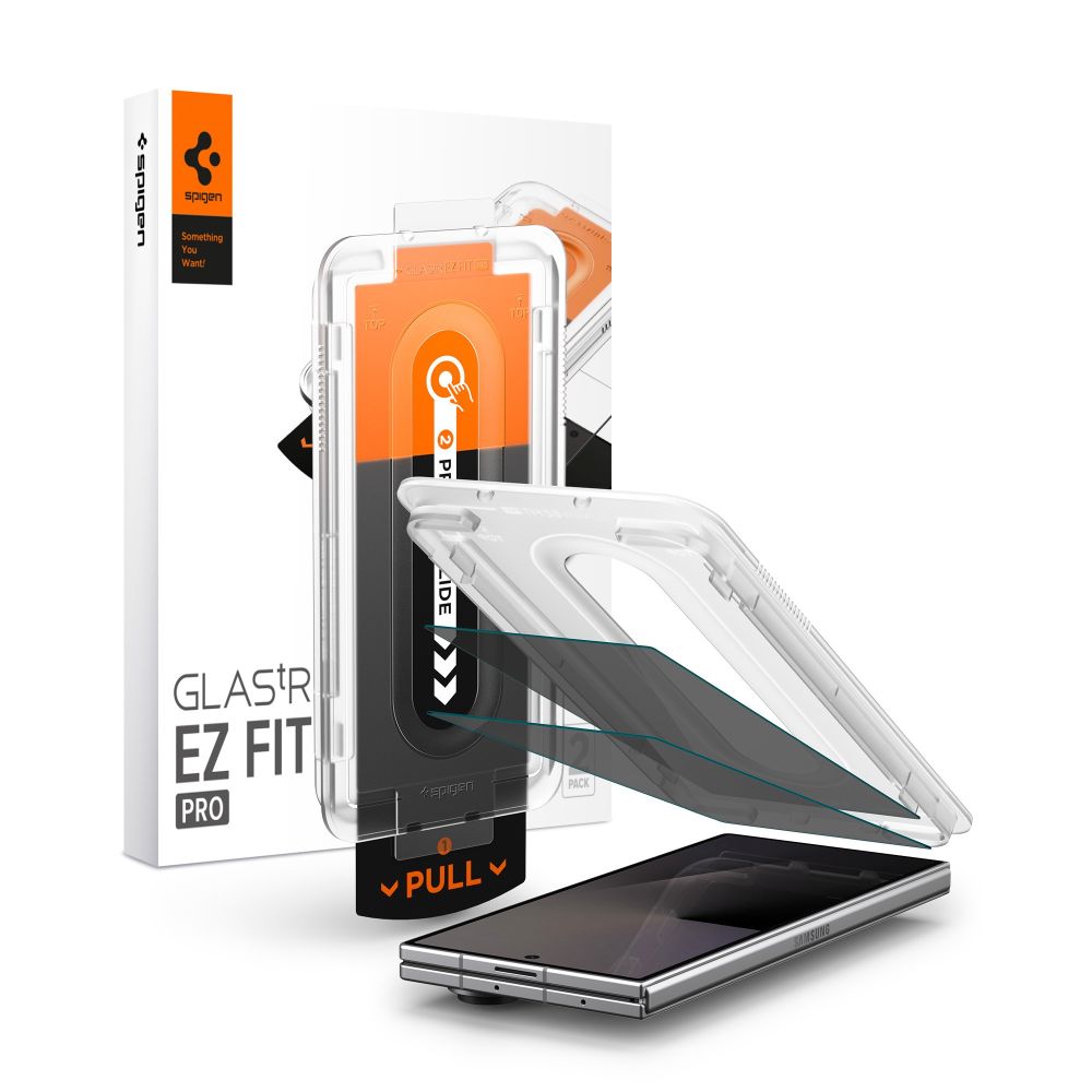 Spigen Glas.tR EZ Fit Pro HD Privacy -karkaistu lasi, 2 kpl, Samsung Galaxy Z Fold 7/8 Ultra