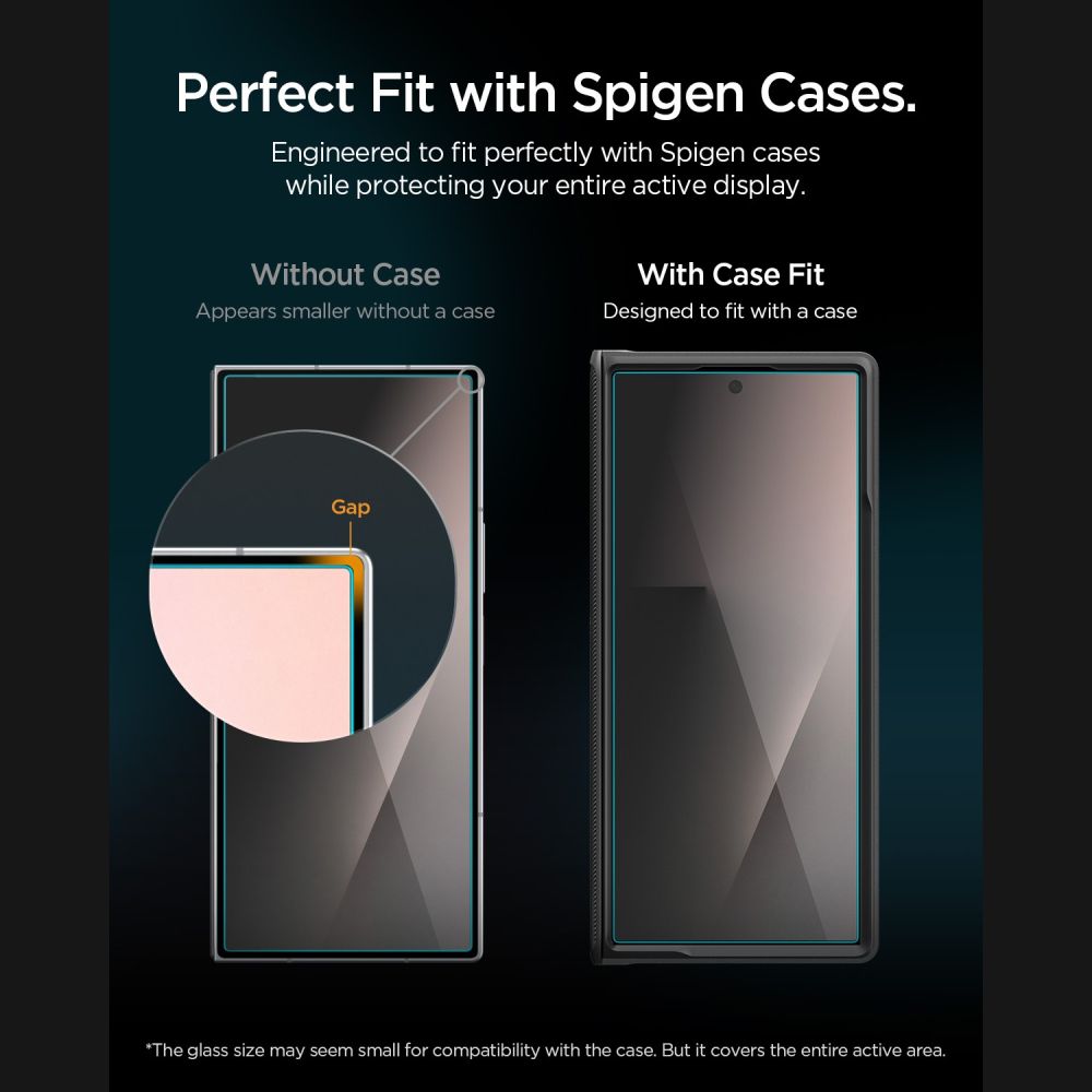 Spigen Glas.tR EZ Fit Pro HD Privacy -karkaistu lasi, 2 kpl, Samsung Galaxy Z Fold 7/8 Ultra