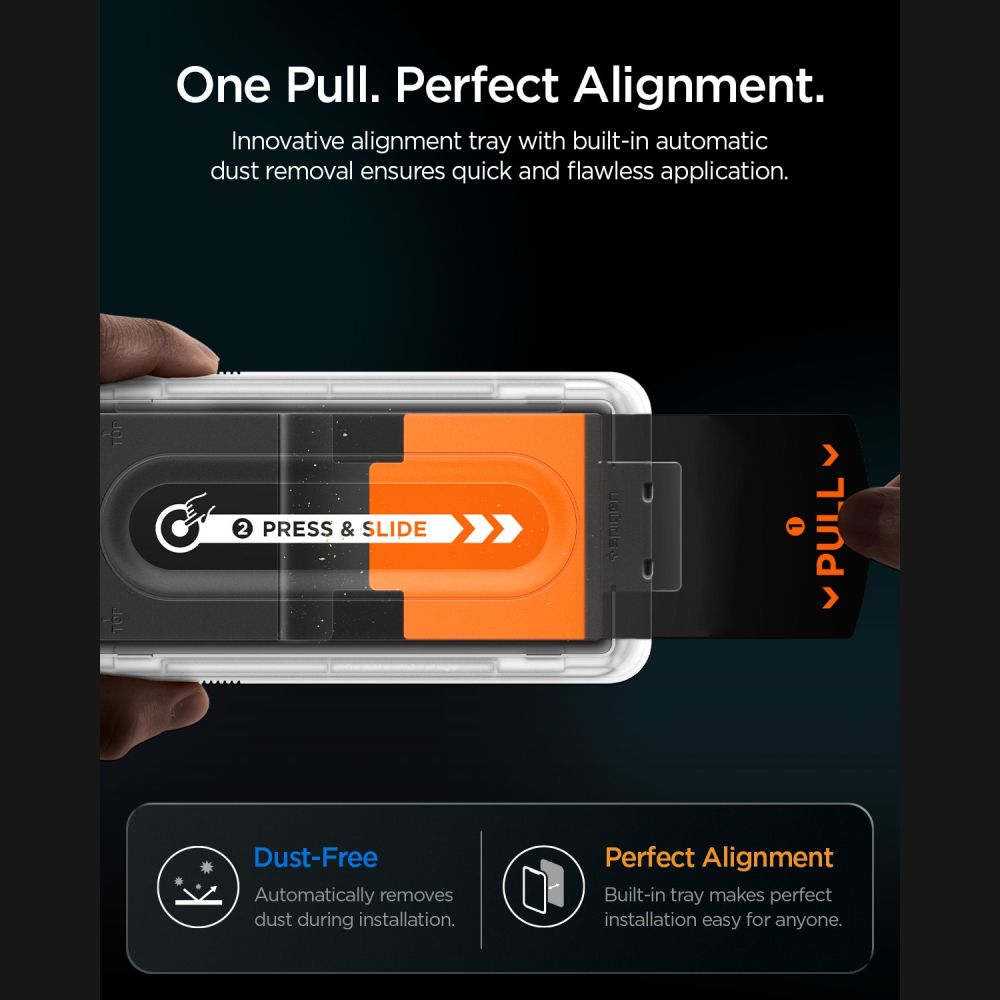 Spigen Glas.tR EZ Fit Pro HD Privacy -karkaistu lasi, 2 kpl, Samsung Galaxy Z Fold 7/8 Ultra