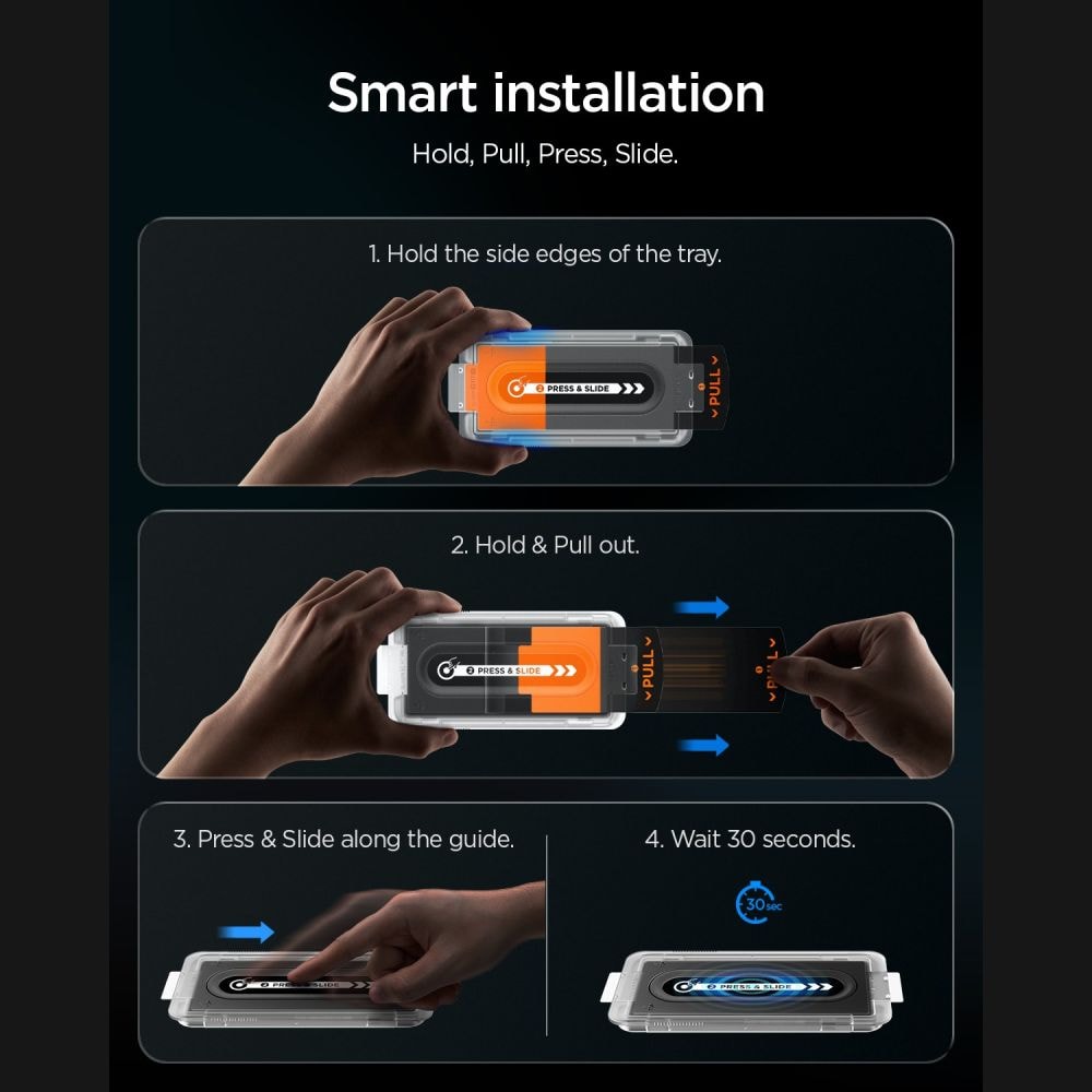 Spigen Glas.tR EZ Fit Pro HD Privacy -karkaistu lasi, 2 kpl, Samsung Galaxy Z Fold 7/8 Ultra