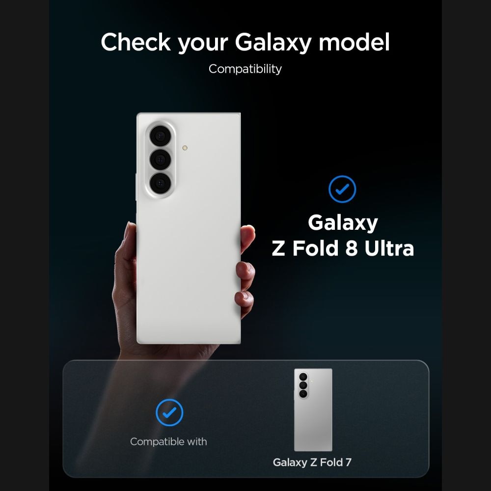 Spigen Glas.tR EZ Fit Pro HD Privacy -karkaistu lasi, 2 kpl, Samsung Galaxy Z Fold 7/8 Ultra