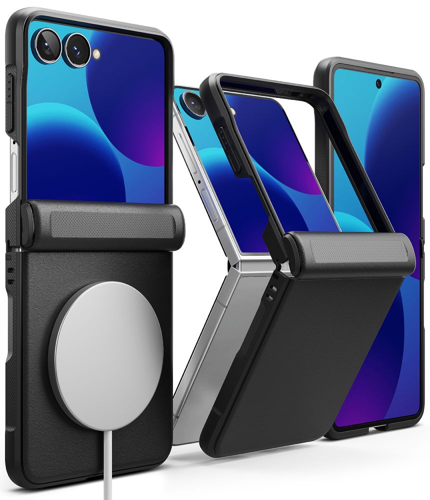 Ringke Onyx Flap Magsafe -suojakotelo Samsung Galaxy Z Flip 8:lle – musta