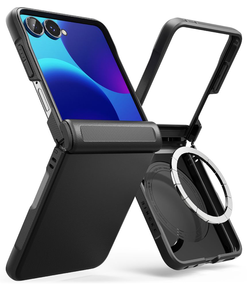 Ringke Onyx Flap Magsafe -suojakotelo Samsung Galaxy Z Flip 8:lle – musta