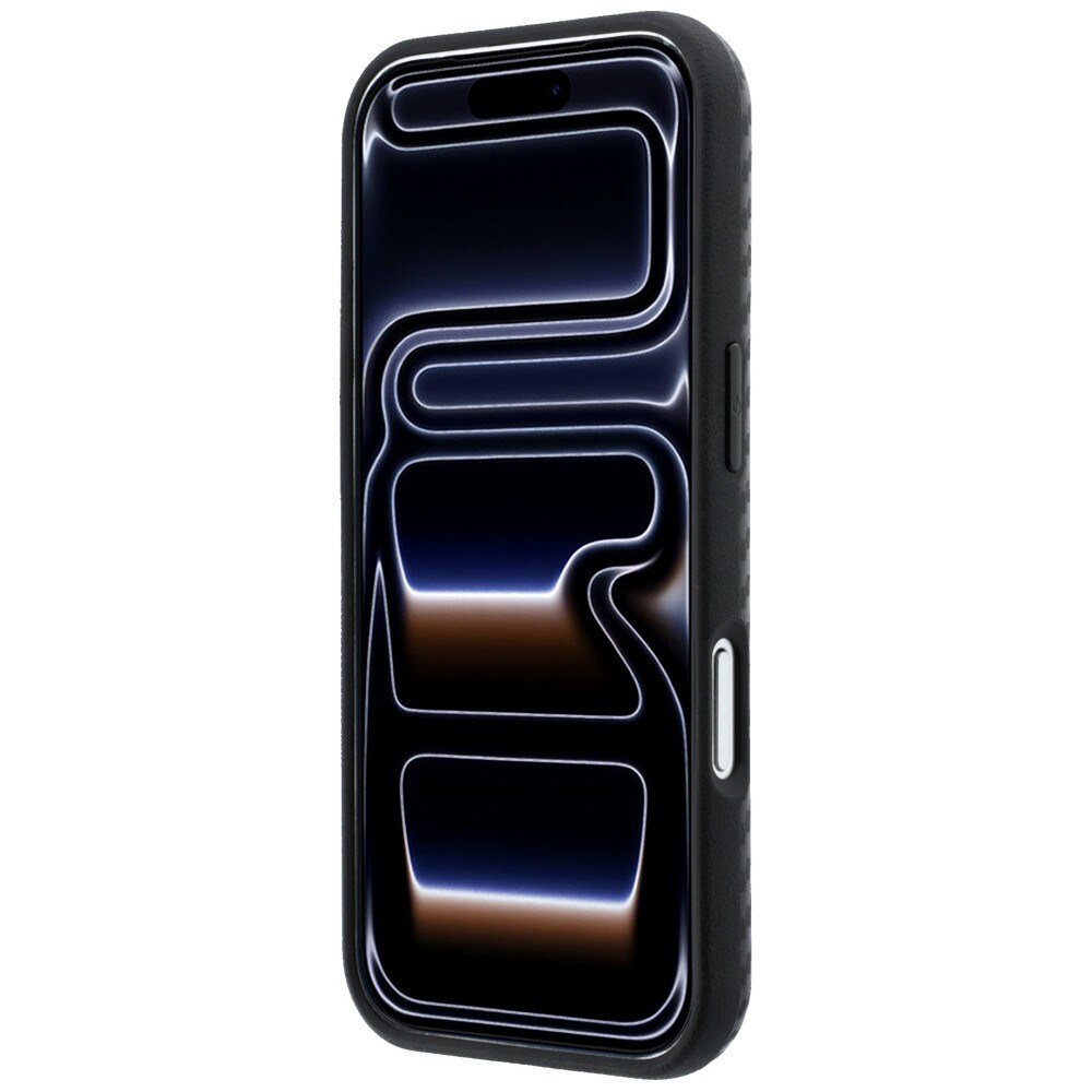BMW -hiilikuitukuvioinen MagSafe-suojakotelo iPhone 17 Pro / 18 Pro - Musta