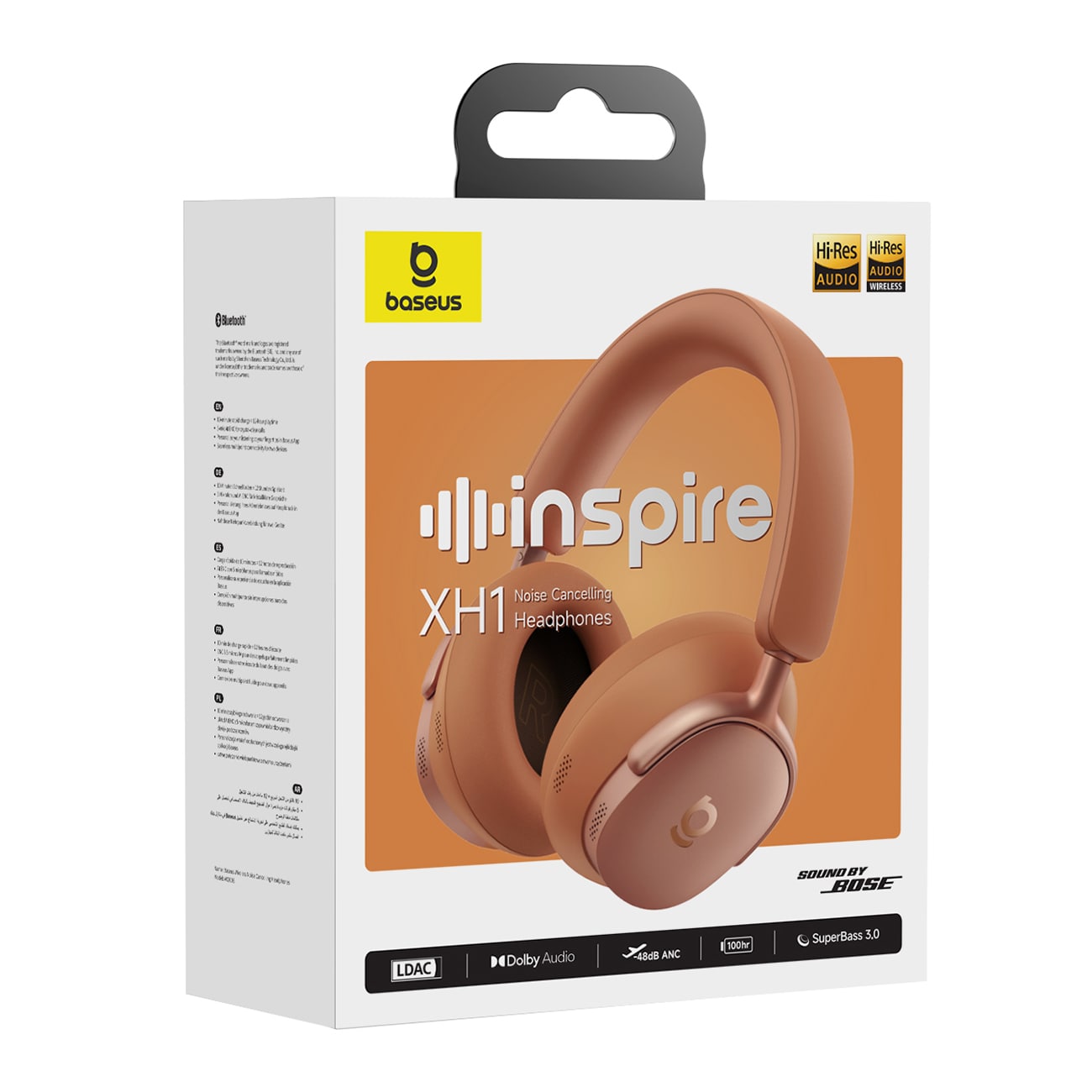 Baseus Inspire XH1 Sound by Bose ANC Dolby Audio -langattomat kuulokkeet, väri: Starry Heat