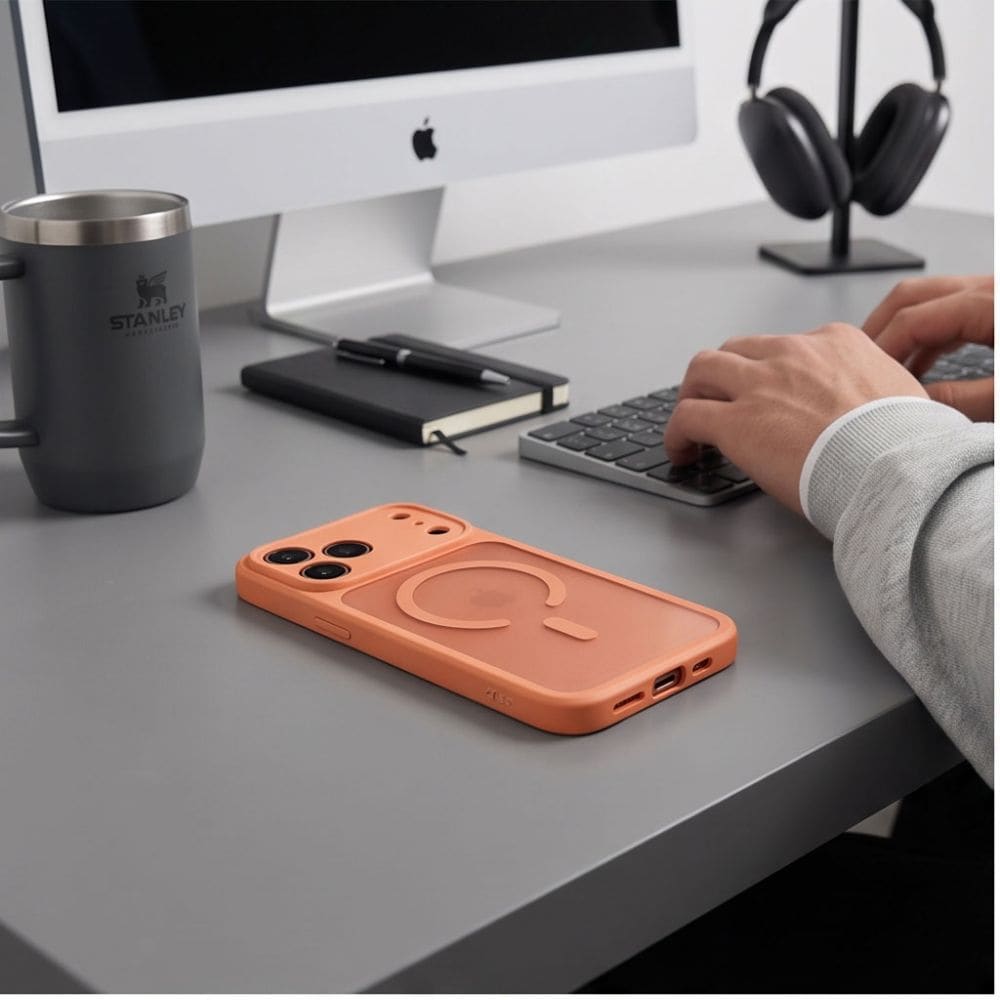 Tech-Protect BasicMag MagSafe -suojakotelo iPhone 17 Pro Max / 18 Pro Max - mattapintainen oranssi