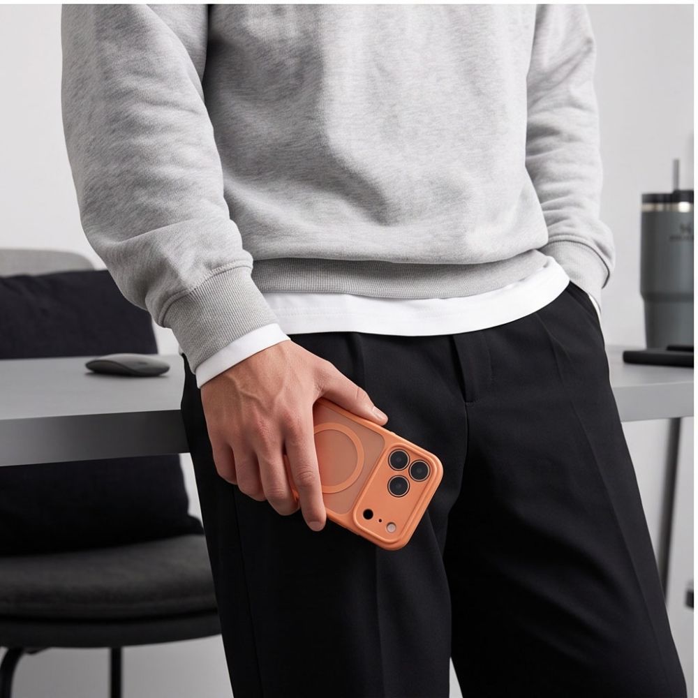 Tech-Protect BasicMag MagSafe -suojakotelo iPhone 17 Pro Max / 18 Pro Max - mattapintainen oranssi