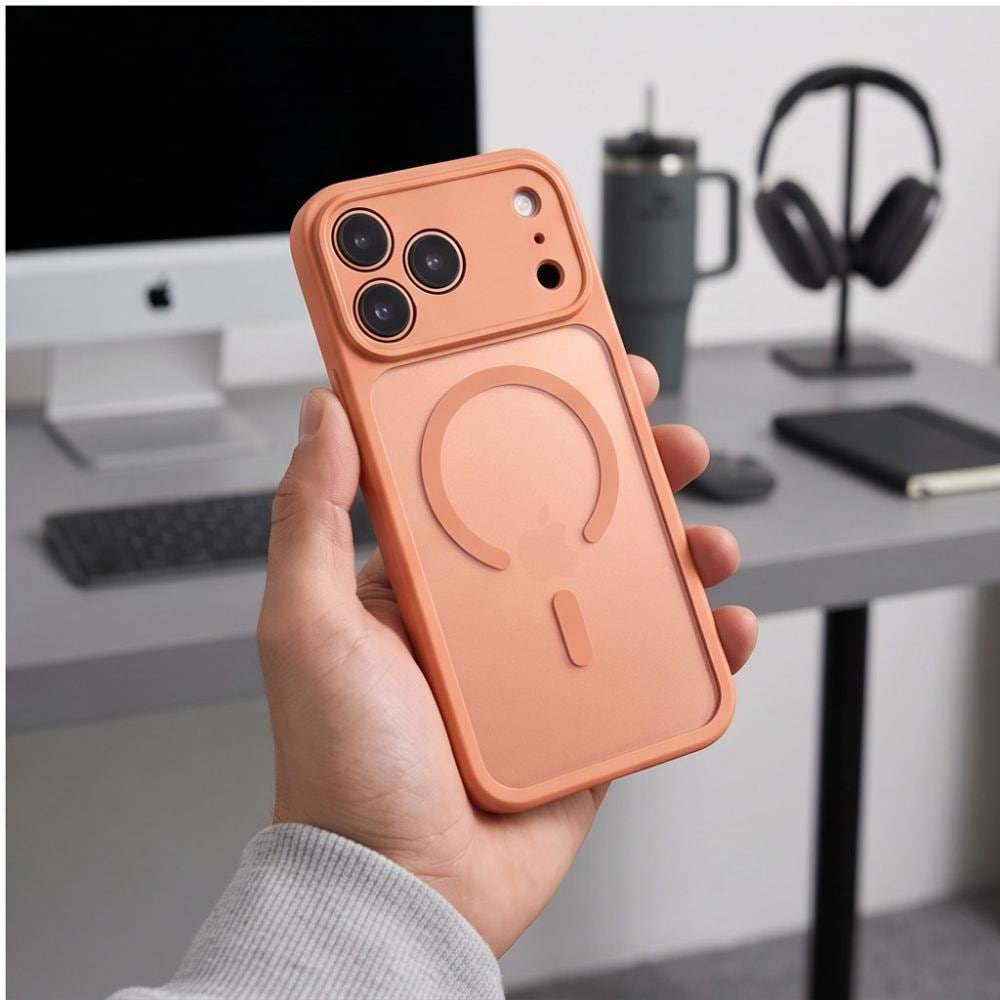 Tech-Protect BasicMag MagSafe -suojakotelo iPhone 17 Pro Max / 18 Pro Max - mattapintainen oranssi
