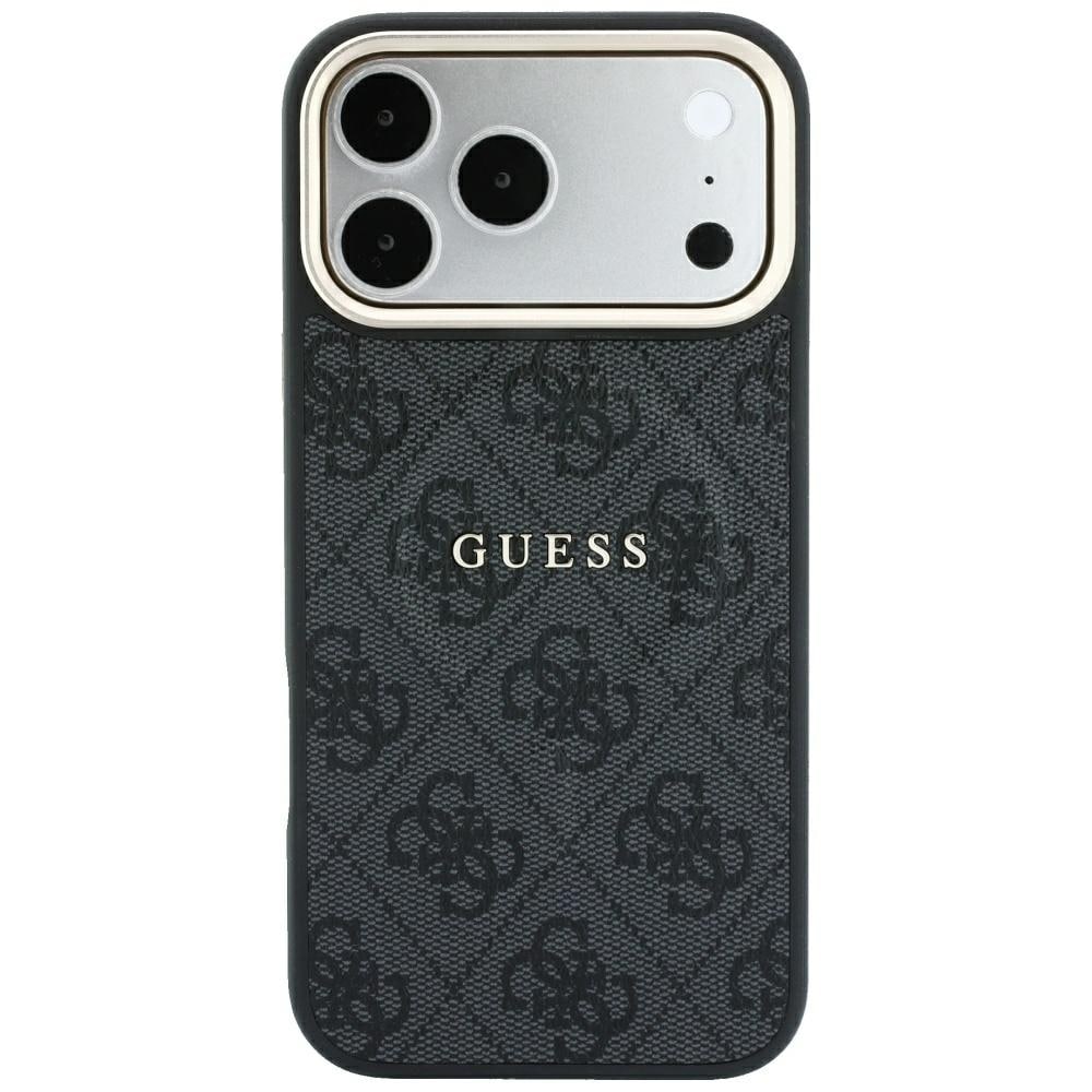 Guess Embossed 4G Classic MagSafe -suojakotelo iPhone 17 Pro / 18 Pro - Musta