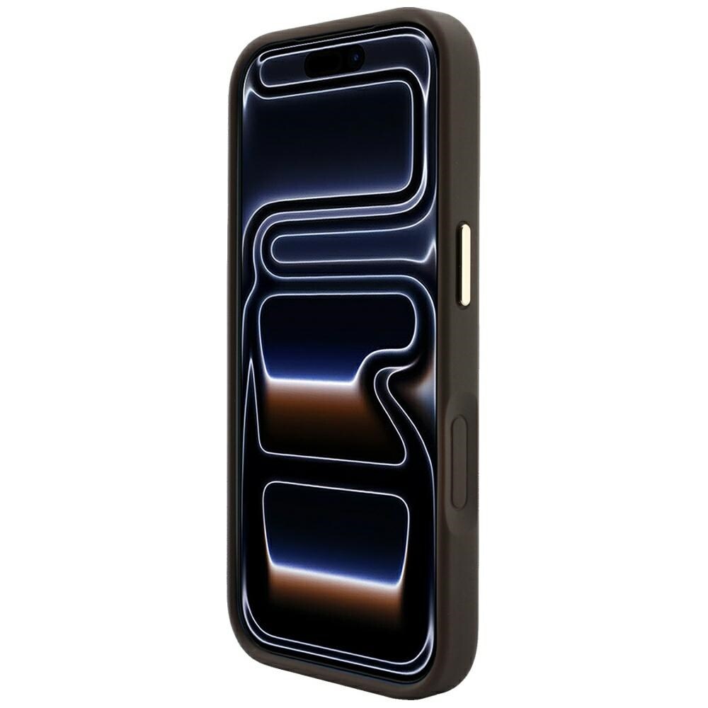 Guess Embossed 4G Classic MagSafe -suojakotelo iPhone 17 Pro Max / 18 Pro Max -ruskea