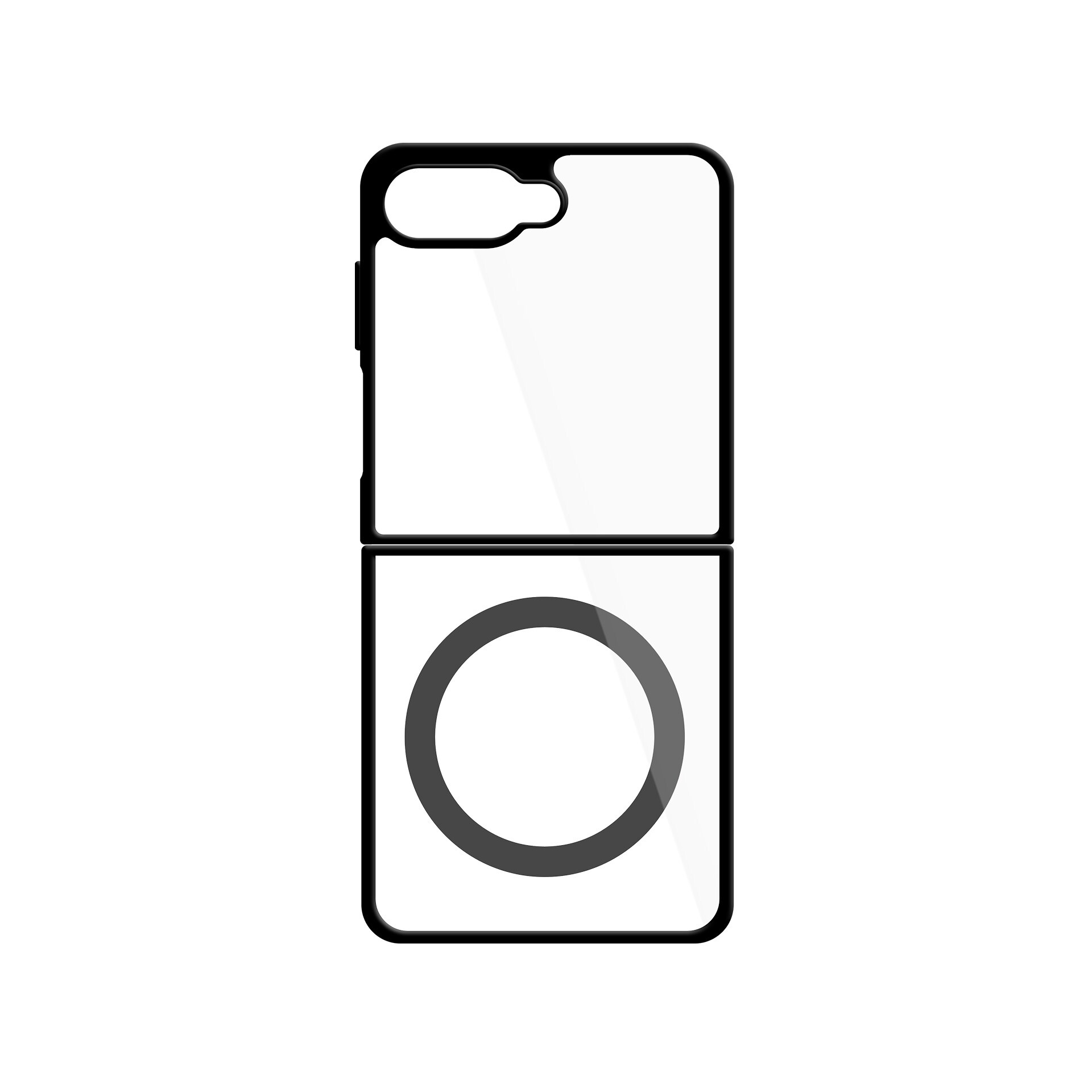 3mk Satin Armor Case+ Flip -kotelo Samsung Galaxy Z Flip 8:lle – läpinäkyvä