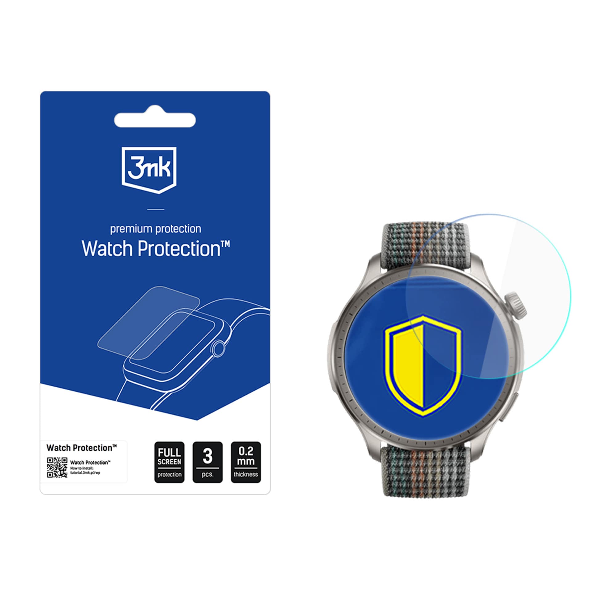 3mk Watch Protection ARC -älykellon näytönsuojakalvo Amazfit Balance Ultra -mallille
