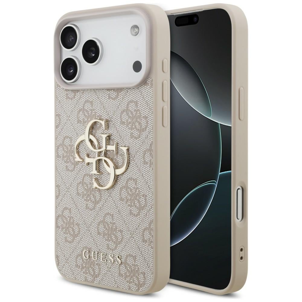 Guess 4G Big Logo -suojakotelo iPhone 17 Pro Max / 18 Pro Max - vaaleanpunainen