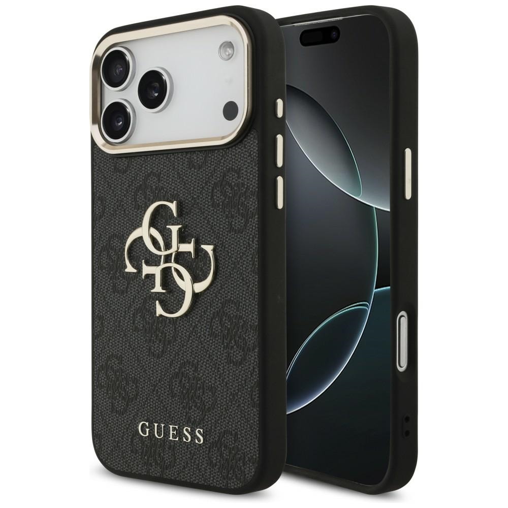Guess 4G Big 4G Classic -logokotelo iPhone 17 Pro Max / 18 Pro Max - Musta ja kulta
