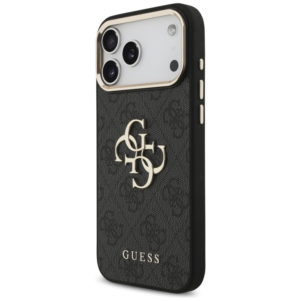 Guess 4G Big 4G Classic -logokotelo iPhone 17 Pro Max / 18 Pro Max - Musta ja kulta